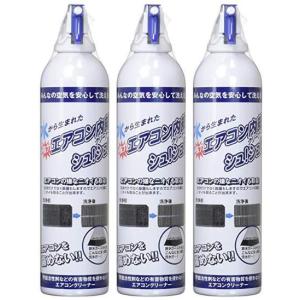 【即納】3本セット エアコン内部 クリーナーシュ！シュ！ 420ml 掃除 アルミフィン クーラー 除菌 消臭 洗浄スプレー