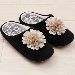 在庫あり ボタニカルデザインのかわいいスリッパ ...の商品画像