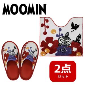 【即納】トイレ2点セット(マット＆スリッパ) ペルホネン リトルミイ ヨコズナクリエーション トイレマット 足元マット ムーミン 北欧｜HOT-YOU・最大1000円OFFクーポン