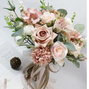 2022 ウエディングブーケ 花束 花飾り 結婚式 バラ造花