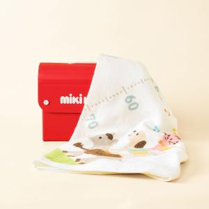 ミキハウス 出産祝い 内祝い 身長計ガーゼバス...の詳細画像1