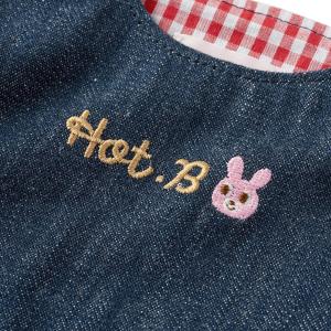 ミキハウス さくらんぼ刺繍 デニム ジャンパー...の詳細画像2