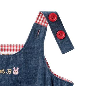 ミキハウス さくらんぼ刺繍 デニム ジャンパー...の詳細画像4