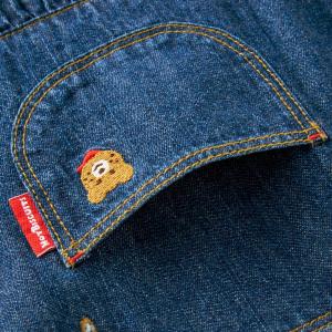 ミキハウス ワンポイント 6オンスデニム ジャ...の詳細画像4