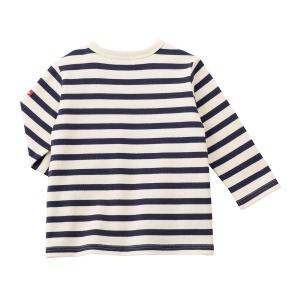 ミキハウス ボーダー 長袖Tシャツ アウトレッ...の詳細画像1