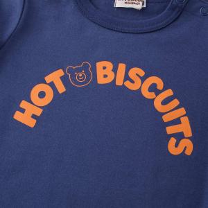 ミキハウス ロゴシリーズ 半袖Tシャツ 紺:黄...の詳細画像2