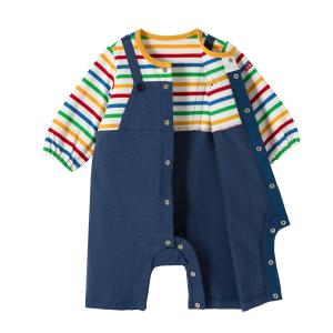 ミキハウス オーバーオール重ね着風 7分丈カバ...の詳細画像2