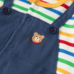 ミキハウス オーバーオール重ね着風 7分丈カバ...の詳細画像3