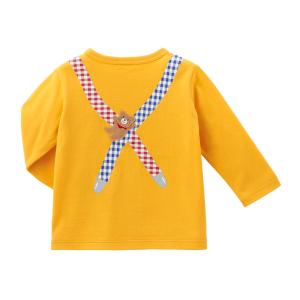 ミキハウス サスペンダーだまし絵 長袖Tシャツ...の詳細画像1