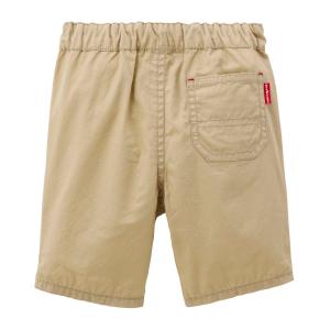 ミキハウス ワッペン 6分丈 ハーフパンツ ブ...の詳細画像1
