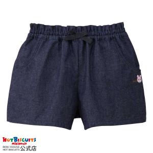ミキハウス ハーフパンツ ギフト プレゼント アウトレット インディゴブルー 80 90 100 110 ホットビスケッツ HOT BISCUITS