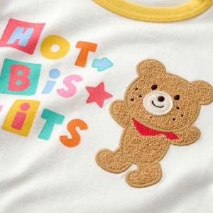 ミキハウス パステルロゴ 長袖Tシャツ 紺 マ...の詳細画像4