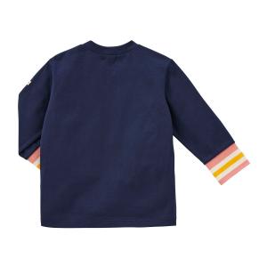 ミキハウス パステルビーンズ 長袖Tシャツ 紺...の詳細画像1