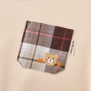 ミキハウス チェック柄 ポケット&エルボーパッ...の詳細画像2