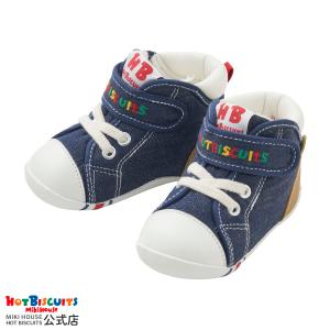 HOT BISCUITS ミキハウス セカンドシューズ かかと顔ドン デニム