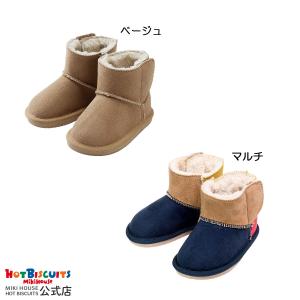 ミキハウス ブーツ 靴 くつ ギフト プレゼント ベージュ マルチカラー 13 14 15 16 17 18 ホットビスケッツ HOT BISCUITS