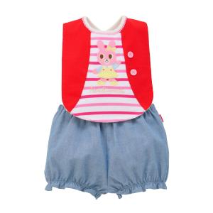 ミキハウス ベスト風 スタイ&ブルマ ギフトセ...の詳細画像1