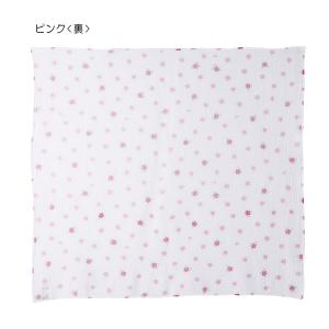 ミキハウス 二重織ガーゼのマルチケット ピンク...の詳細画像2
