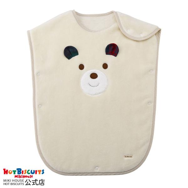 ミキハウス 顔ドン コットンスリーパー アイボリー --- ホットビスケッツ HOT BISCUIT...