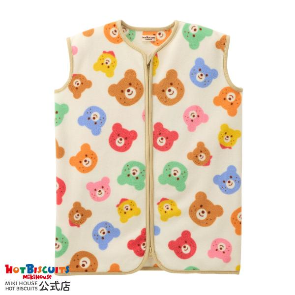 ミキハウス 【80-120cm】カラフルビーンズ フリース素材 スリーパー マルチカラー --- ホ...