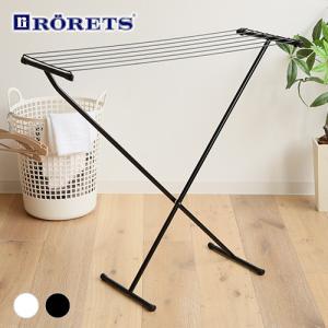 バスタオルスタンド スリム ロレッツ RORETS ドライニングスタンド コンパクト 0113 折りたたみ 洗濯物干し タオルハンガー タオル掛け 部屋干し 室内干し 白 黒