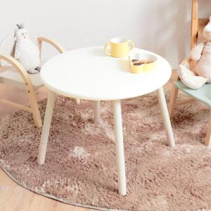 キッズテーブル 丸 市場 Kids Table kate ILT-3437IV ケイト 子供用 机 デスク 木製 円形 丸テーブル お絵描き ローテーブル 北欧 かわいい おしゃれ コンパクト