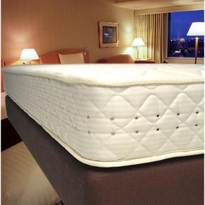 ホテルの大きなベッド 本物のホテルの大きいベッド ボンネルコイルタイプ 2m幅サイズ 上下セット｜hotelbed