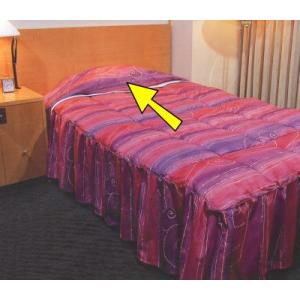 枕を包む部分のベッドカバー Sシングルサイズ(ベッド本体部分のベッドカバーは別途)ホテル旅館仕様｜hotelbed