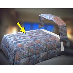 高級ホテル旅館仕様羽毛ベッドカバー ボックス型 Q2クイーンサイズ(ベッド本体部分)お布団 兼 ベッドカバー｜hotelbed