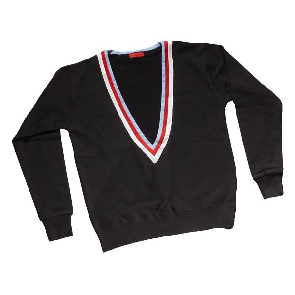 トレーナーVネック　Rockabilly・50s Style　ブラック