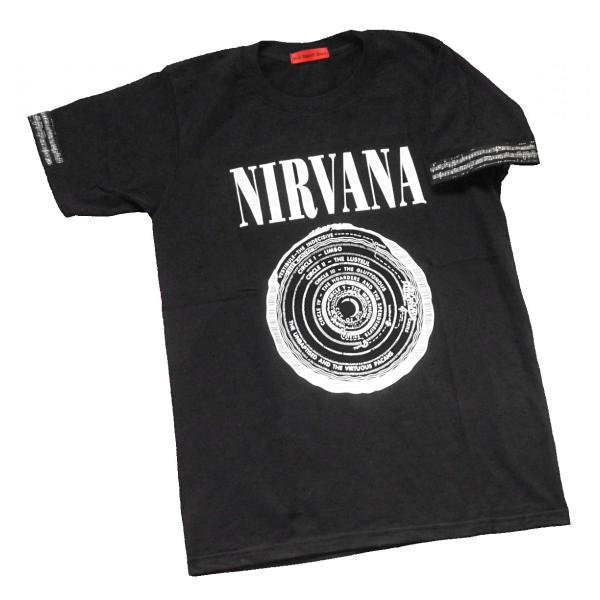 Tシャツ NIRVANA サークル　ブラック