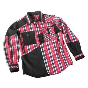 シャツ PUNK タータンチェック ブルー : Hot Heart Rock - 通販