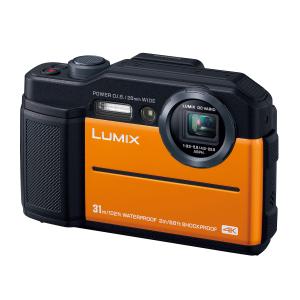 Panasonic コンパクトデジタルカメラ ルミックス FT7 防水 4K動画対応 オレンジ DC-FT7-D