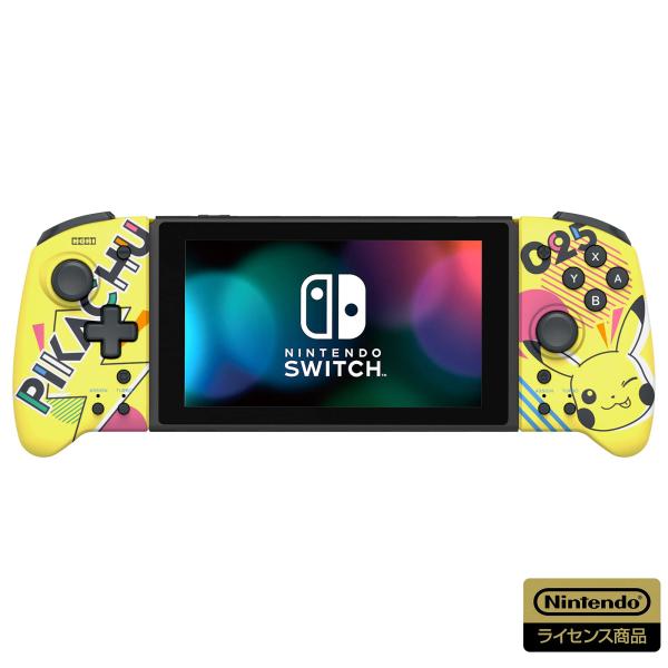 【任天堂ライセンス商品】グリップコントローラー for Nintendo Switch ピカチュウ-...