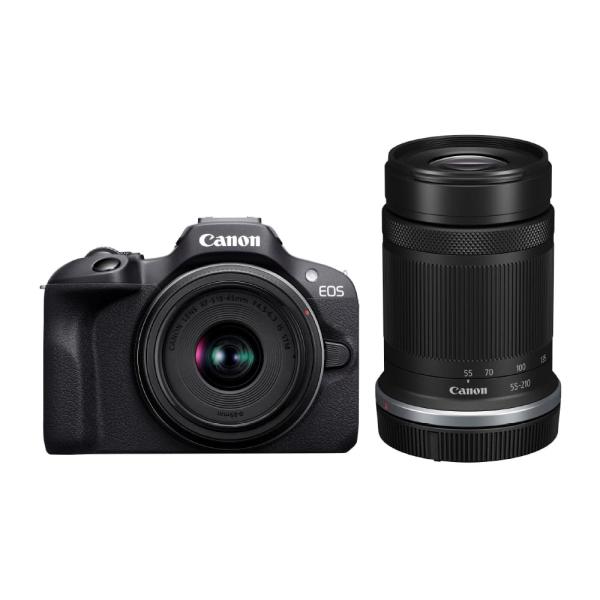 Canon ミラーレス一眼カメラ EOS R100 ダブルズームキット(RF-S18-45+RF-S...