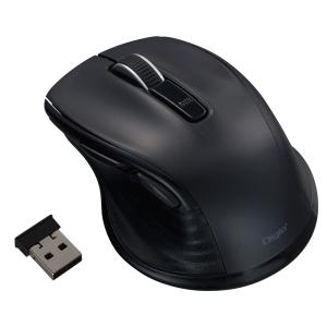 Digio2 F_line 5ボタンBlue LED マウス 小型 無線 静音 ブラック 48391｜hotmeteor