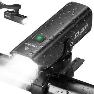 自転車 ライト 大容量4000mAh ロードバイクライト 吊り下げ 1200ルーメン サイクルライト USB-C充電式 自転車LEDライト「自動点灯モ