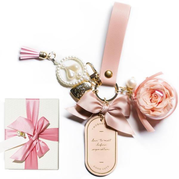 [ORANGESCE] プリザーブドフラワー キーホルダー 枯れない花 女性 女友達 彼女 母 かわ...