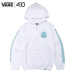 430 フォーサーティー×VANS バンズ コラボパーカー VANS × 430 P/O PARKA Around the world 19-VF-02 WHT-MNT 正規品｜hotobama