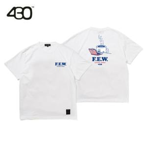 フォーサーティー 430 半袖Tシャツ NF CAFEINE JUNKIE S/S TEE 23-145 WHT 正規品｜hotobama