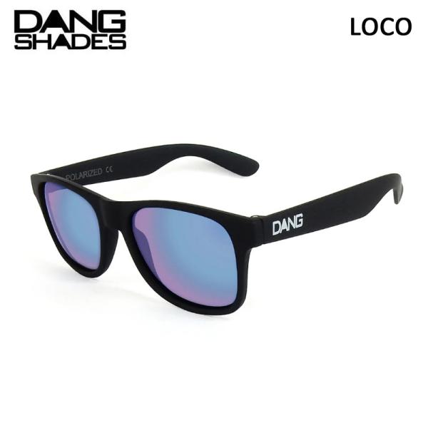 DANG SHADES LOCO 偏光ミラーサングラス Black Soft x Marin Blu...