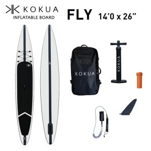 KOKUA FLY 14'0" × 26" SUP インフレータブル レースボード・リーシュ セット 正規品｜hotobama