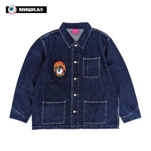 MISHKA ミシカ HERE BE DRAGONS デニムカバーオールジャケット 正規品｜hotobama