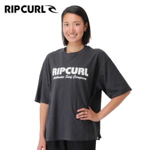 RIPCURL レディース 半袖Tシャツ 00FWTE Washed Black 正規品 SURF SPRAY HERITAGE TEE｜hotobama