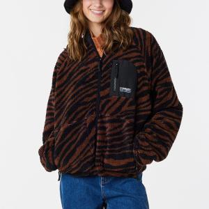 RIPCURL レディース LOCALS ONLY POLAR FLEECE フリースジャケット GFEFE9 BROWN 正規品｜hotobama