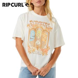 RIPCURL レディース TROPICAL TOUR HERITAGE 半袖Tシャツ Bone 3021 正規品 0B6WTE｜hotobama