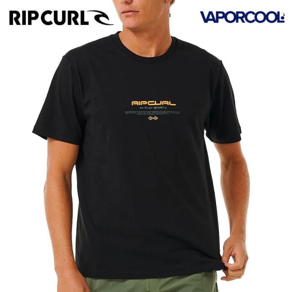 RIP CURL メンズ VAPORCOOL CULTURE 半袖 Tシャツ Black 0090 ...