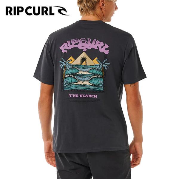 RIP CURL メンズ THE SPHINX 半袖 Tシャツ Washed Black 8264 ...