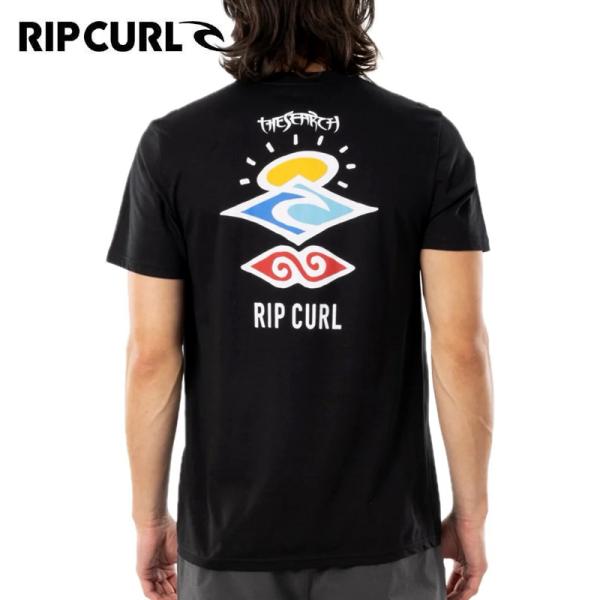 RIP CURL メンズ SEARCH ICON TEE 半袖 Tシャツ Black 0090 正規...