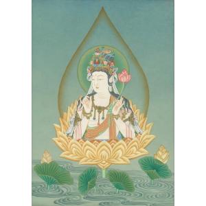 肉筆仏画 観音菩薩の詳細画像1